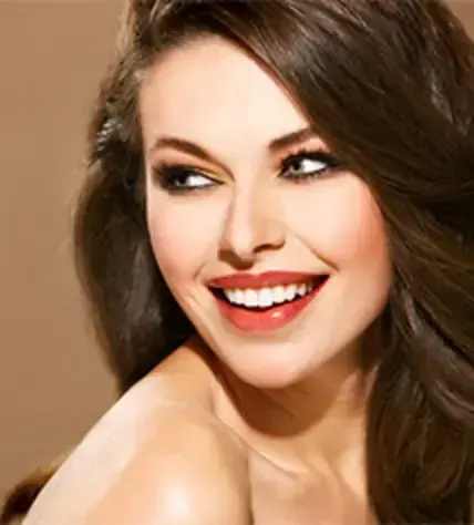 A smile restored with porcelain veneers